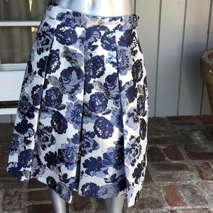 NWT Eliza J Floral Midi Skirt Size 14